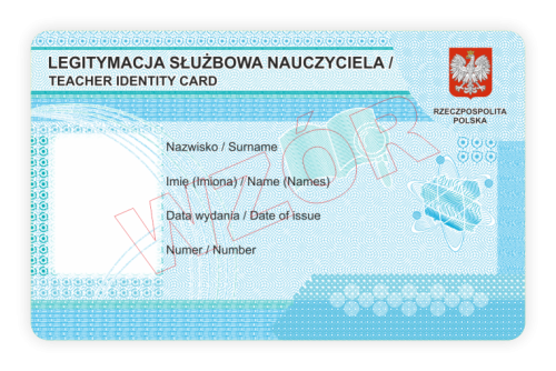 LEGITYMACJA SŁUZBOWA NAUCZYCIELA