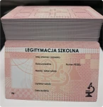 BLANKIET LEGITYMACJI UCZNIA  PCV/ZESTAW  250SZTUK,MEiN-I/1